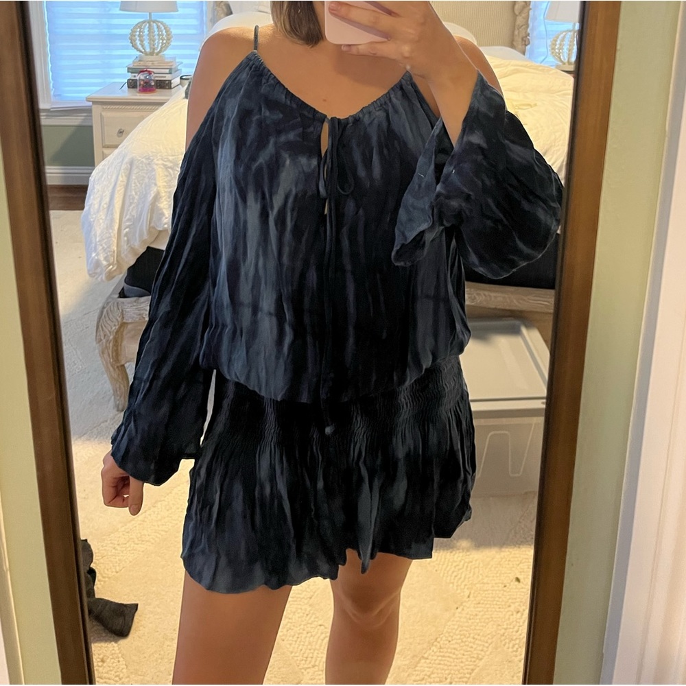 tie dye blue dress
